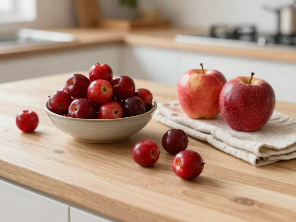 Stilisert illustrasjon av røde jordbær